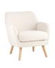 Кресло Stool Group Ричи QH-8298K 1859-01 white белый, тедди