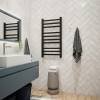 Полотенцесушитель электрический Teymi Modern П 10 E90107 с таймером, черный матовый, 50x100 фото 6