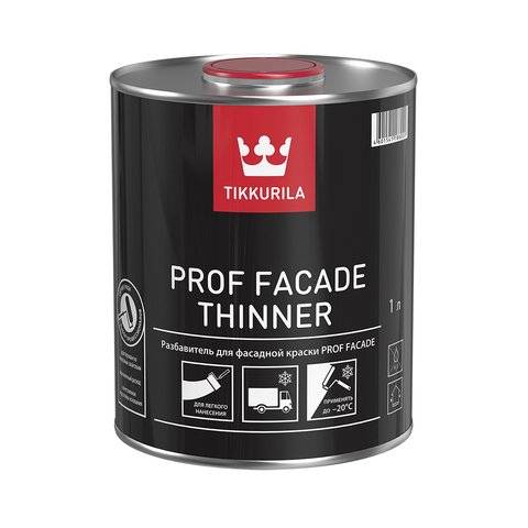 TIKKURILA PROF FACADE THINNER растворитель для краски Prof Facade (1л)