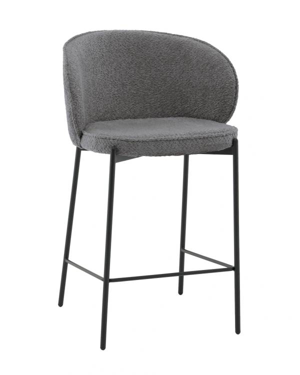 Стул полубарный Stool Group Тисдейл LV-115-S995-01 темно-серый, букле