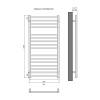 Полотенцесушитель водяной Aquatek Либерти AQ RR1610BL П16 500х1100, черный муар фото 4