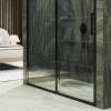 Душевая дверь в нишу MaybahGlass MGD-1275-6 профиль черный, стекло бесцветное, 100x195 фото 4
