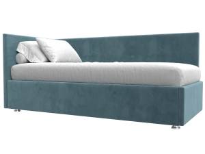 Кровать Лига Диванов Лига-039 122083L бирюзовый левая 90x200