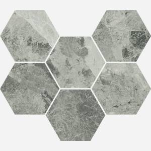 Мозаика Italon Шарм Экстра 620110000067 Силвер Гексагон Пат. 25x29