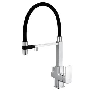 Смеситель для кухни Wonzon & Woghand WW-88458012-CR под фильтр, с гибким изливом, хром