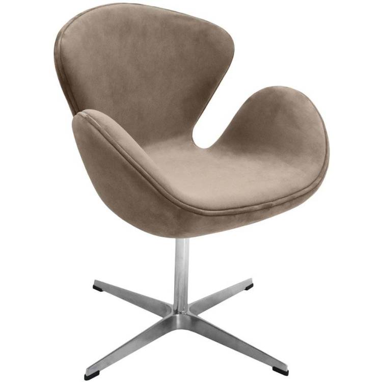 Кресло Bradex Home Swan Style Chair FR 0656 латте/искусственная замша