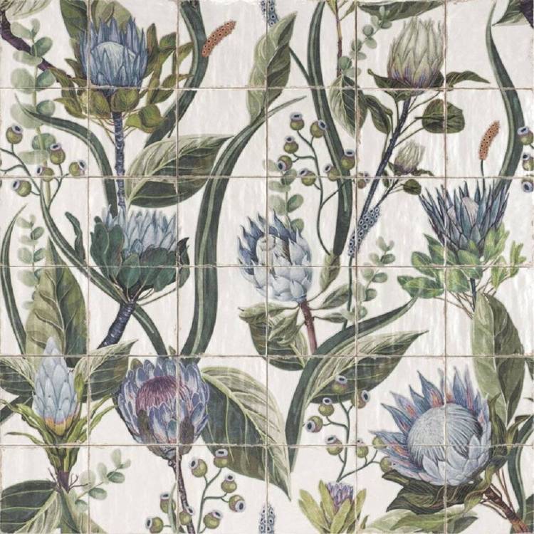 Панно Mainzu Cinque Terre Mural Protea (комплект из 36 шт) 120x120