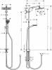 Душевая стойка Hansgrohe Crometta E 240 1jet Showerpipe Reno 27289000 EcoSmart фото 4