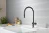 Смеситель для кухни AQUAme Cucina AQM9901GM с выдвижным изливом, металл фото 6