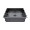 Мойка кухонная Paulmark Lassan 54 Uni LA54-GM Вороненая Сталь, 54x44 фото 2