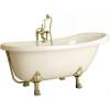 Ванна из искусственного камня Фэма Салерно 170x80 с бронзовыми ножками