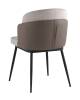 Стул Stool Group Пенелопа FDC8054O BEL-14+270-23 рогожка серый с серой экокожей фото 9
