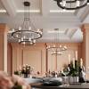 Большая подвесная светодиодная люстра Odeon Light Defance 7143/110L фото 7