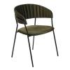 Стул Bradex Home Turin FR 0765 зеленый с черными ножками