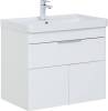 Тумба с раковиной Aquanet Ирис new 00310149 710 белый глянец, 1 ящик, 2 дверцы