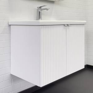 Тумба с раковиной Comforty Лима-70П 00-00001284 подвесная, белый матовый