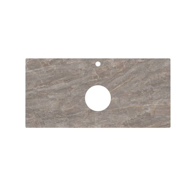 Столешница Kerama Marazzi Plaza PL1.VT280\100 для накладных раковин Парнас пепельный лаппатированный