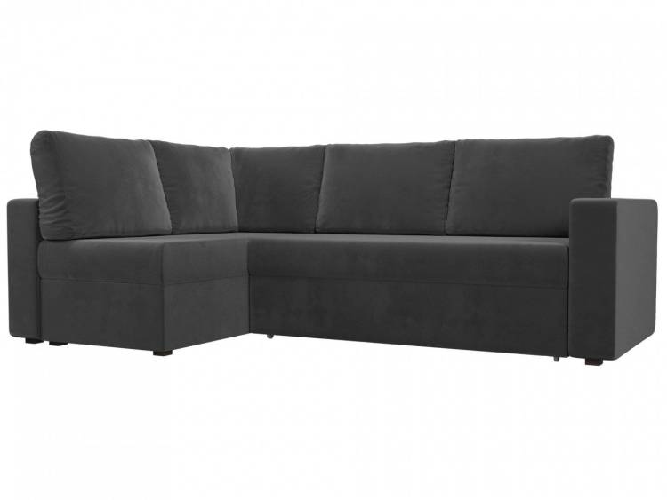 Диван угловой Лига диванов Оливер 102066L Серый Левый