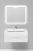 Тумба с раковиной Belbagno Marino MARINO-1100-2C-SO-BO-P 110x45x50 Bianco Opaco подвесная с двумя выкатными ящиками фото 8