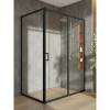 Душевой уголок Orange E23-14090TB профиль черный, стекло прозрачное, 140x88.5x190 фото 4