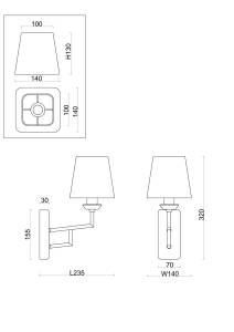 Бра Freya Modern FR5266WL-01CH
