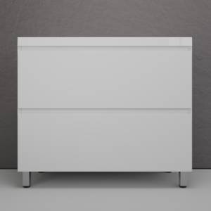 Тумба с раковиной Style line Манхэттен 100 напольная, белая матовая