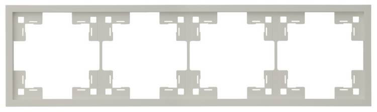 Четырехместная рамка Rikett Standart 35840 LN лен