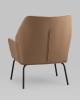 Кресло Stool Group Харви QH-8312K 263-7+b XC309-17 светло-коричневая рогожка, с коричневой экокожей фото 8
