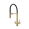 Смеситель для кухни Sancos Imola SC4010BGbh с возможностью подключения фильтра для воды, брашированное золото