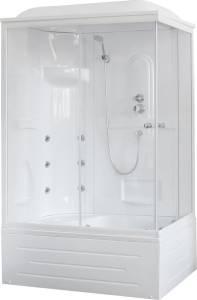 Душевая кабина Royal Bath BP RB8120BP2-T-L с высоким поддоном, с сиденьем