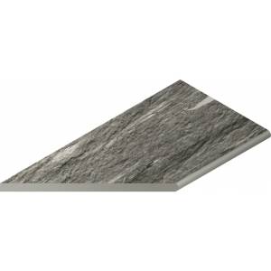 Бордюр Italon Скайфолл X2 620090000701 Бортик Гриджио Альпино Закругленный Левый 30x60