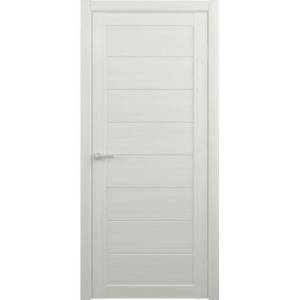Межкомнатная дверь Остекленная Albero Мегаполис Сеул Полотно Эко-шпон Белый Кипарис, Стекло Мателюкс 2000х800