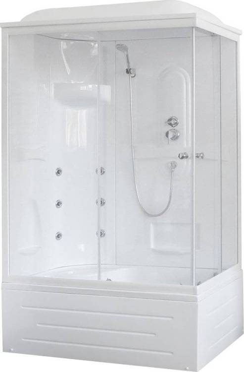 Душевая кабина Royal Bath BP RB8120BP2-T-L с высоким поддоном, с сиденьем