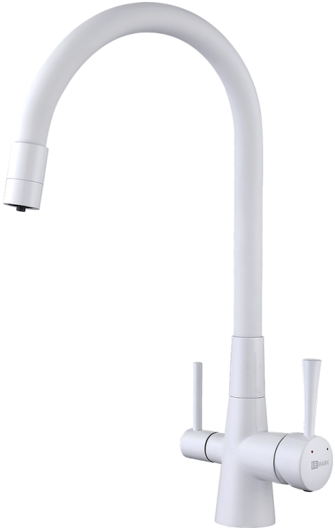 Смеситель для кухни Lemark Comfort LM3075W с гибким изливом