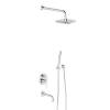 Душевой комплект Damixa Scandinavian Pure 936510000 встраиваемый, со смесителем и изливом, хром