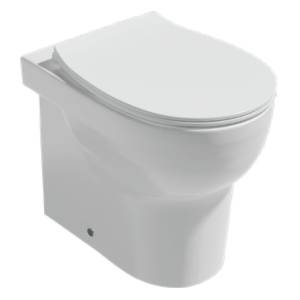 Унитаз приставной Isvea Absolute 10AB10002SV + 40R30700I безободковый, с крышкой-сиденьем микролифт