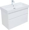 Тумба под раковину Aquanet Nova Lite 85 249936 белый глянец, 2 ящика фото 8