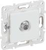 ТВ-розетка проходная IEK Skandy SK-A10-P-K01 арктический белый