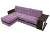 Диван угловой Лига диванов Атланта 110806L Фиолетовый Левый фото 5