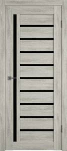 Межкомнатная дверь Владимирская Фабрика Дверей Atum 11 Lin Vellum стекло Black Gloss 700x2000