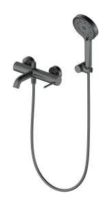 Смеситель для ванны с душем Oliveeka Y OL-639017-BGM оружейный металл