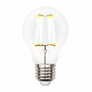 Лампа светодиодная филаментная Uniel Air Dim LED-A60-7W/WW/E27/CL/DIM GLA01TR