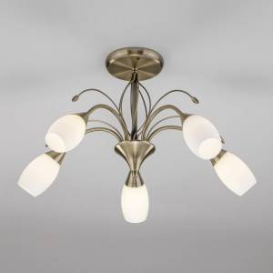 Потолочная люстра Eurosvet Ginevra 30280/5 античная бронза