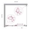 Душевой уголок Belbagno LUCE-A-1-100/100-C-Cr профиль хром, стекло прозрачное, 100x100x195 фото 6