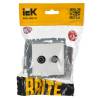 ТВ-розетка TV+SAT IEK Brite BR-AF20-O-K01 белый фото 3