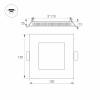 Встраиваемый светодиодный светильник Arlight DL-120x120M-9W Warm White 020127 фото 6