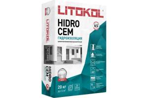 Гидроизоляция цементная Litokol Hidrocem 20 кг серый