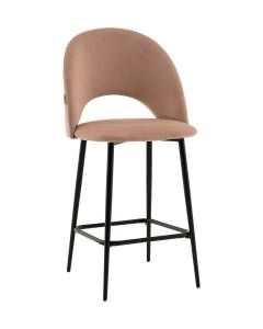 Стул полубарный Stool Group Меган AV 415-H07-08(PP) бежевый, велюр