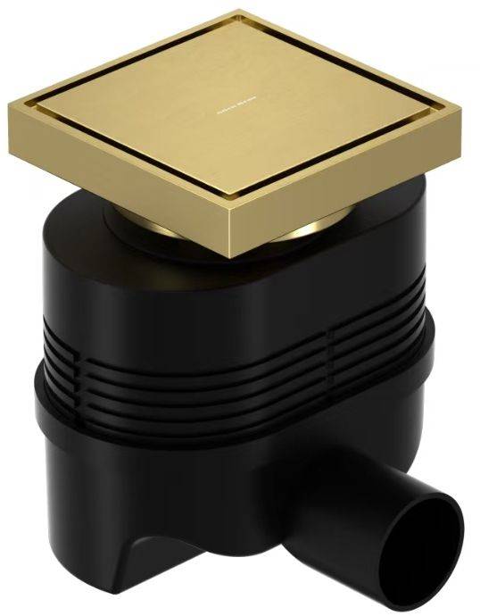 Душевой трап Allen Brau Priority 9.50025.GB золото браш, 10x10 см