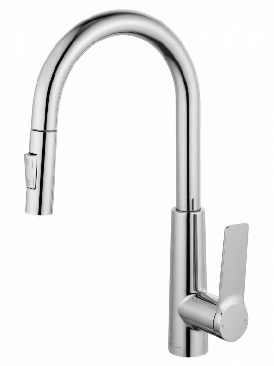 Смеситель для кухни Wonzon & Woghand WW-A20782-CR с выдвижным изливом, хром